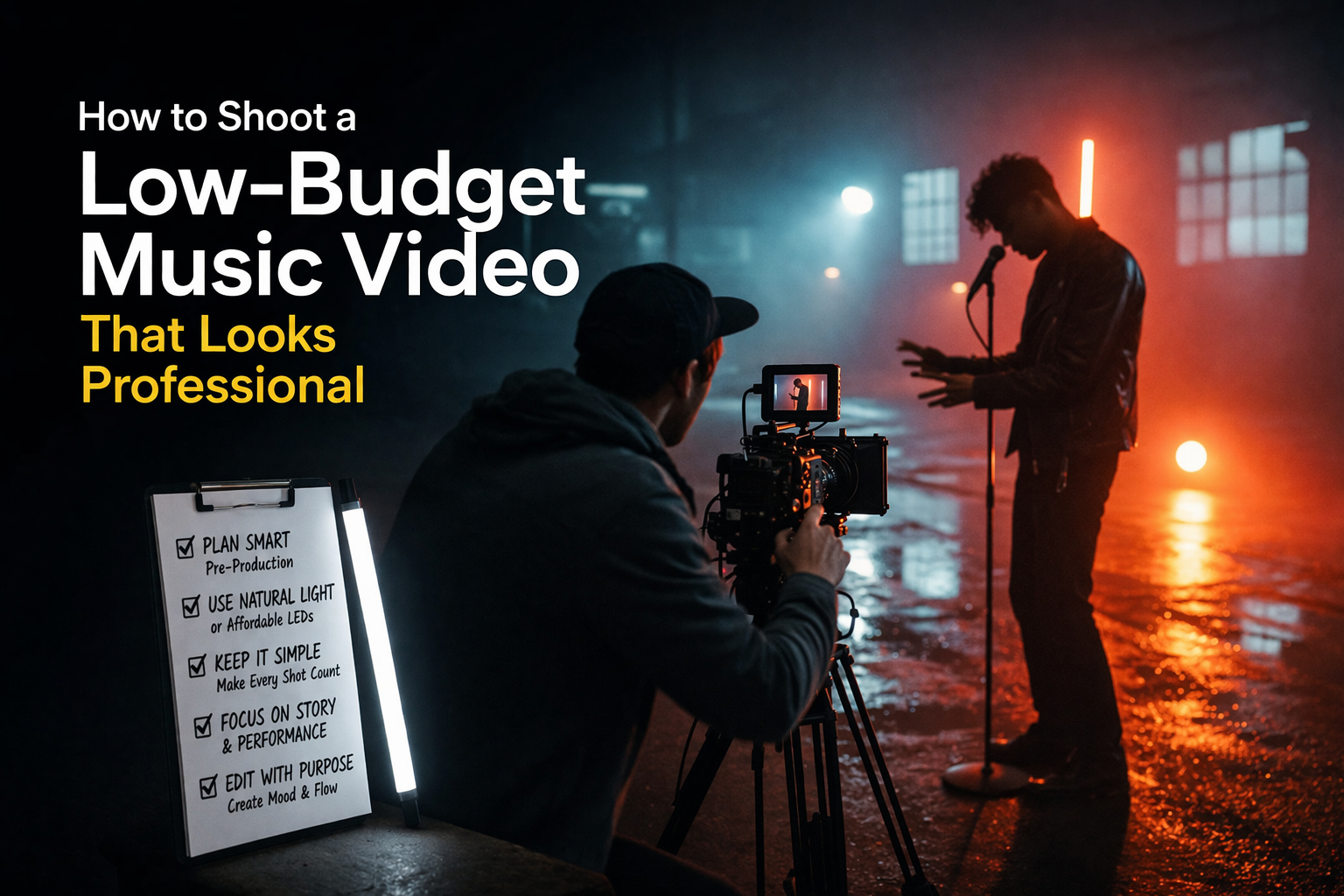 How to Shoot a Low-Budget Music Video That Looks Professional