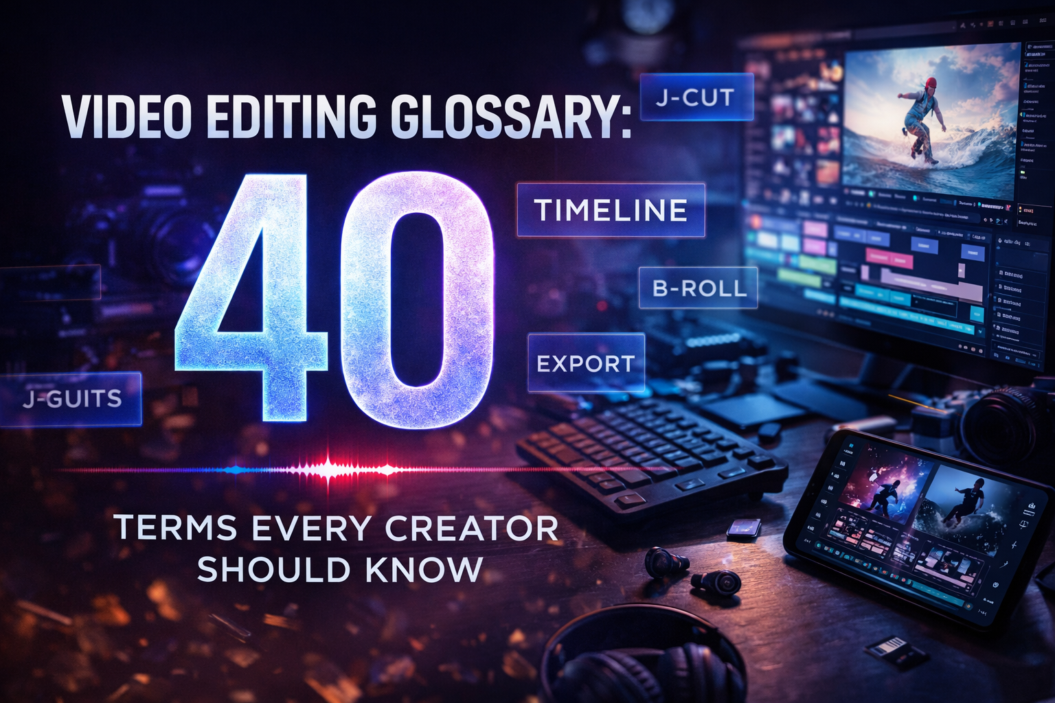 Video Editing Glossary: 40 Terms Every Creator Should Know