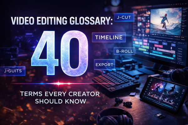 Video Editing Glossary: 40 Terms Every Creator Should Know